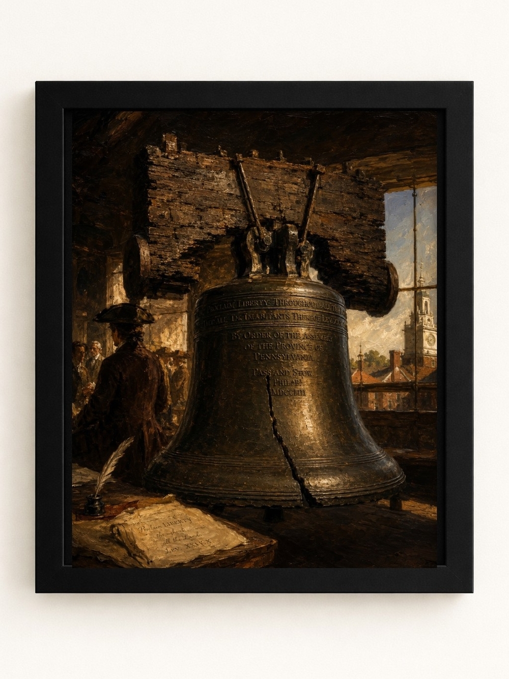 8x10 Framed Home Art Print – Liberty Bell